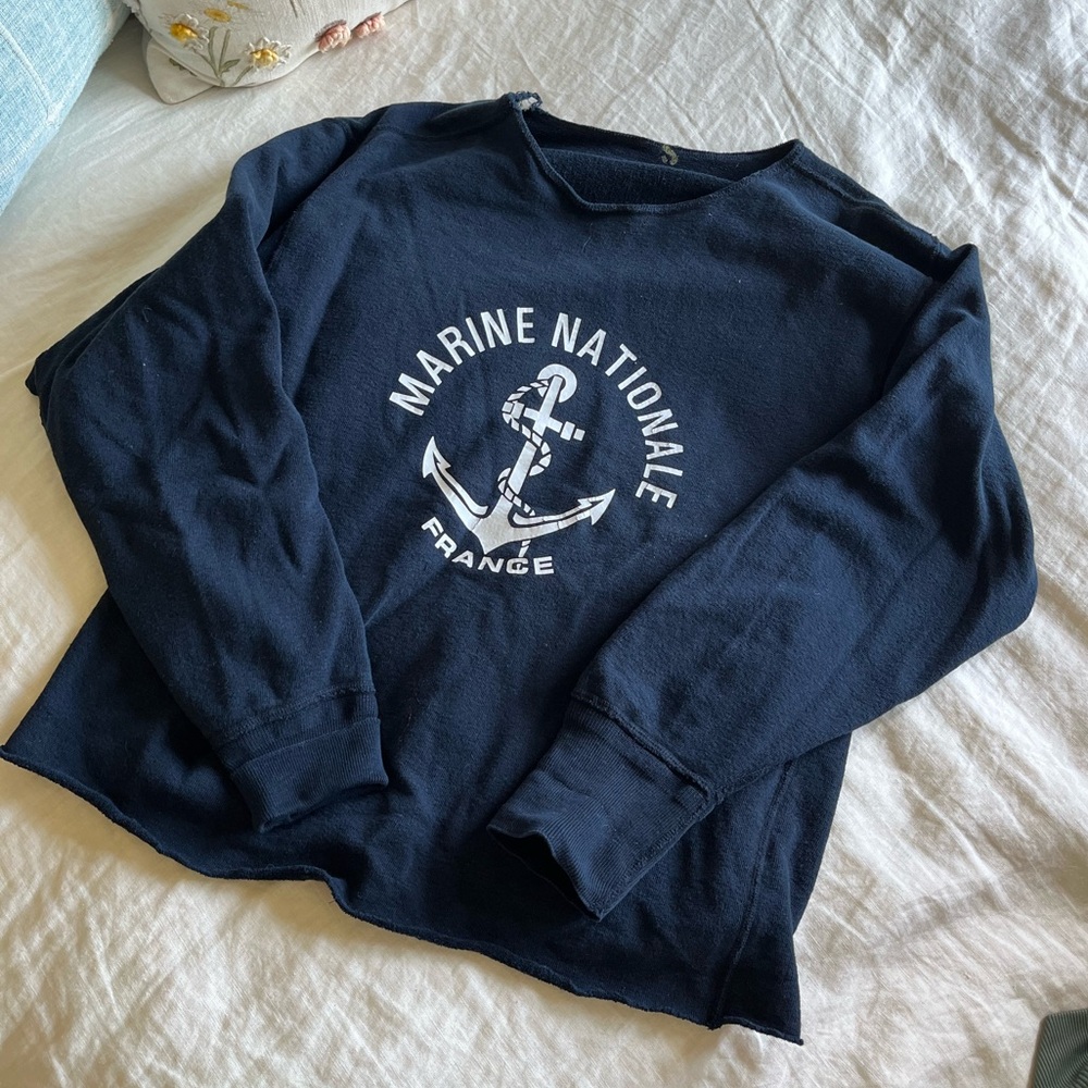 Terrycloth Marine Nationals Nautical Surfing Competition France Pullover